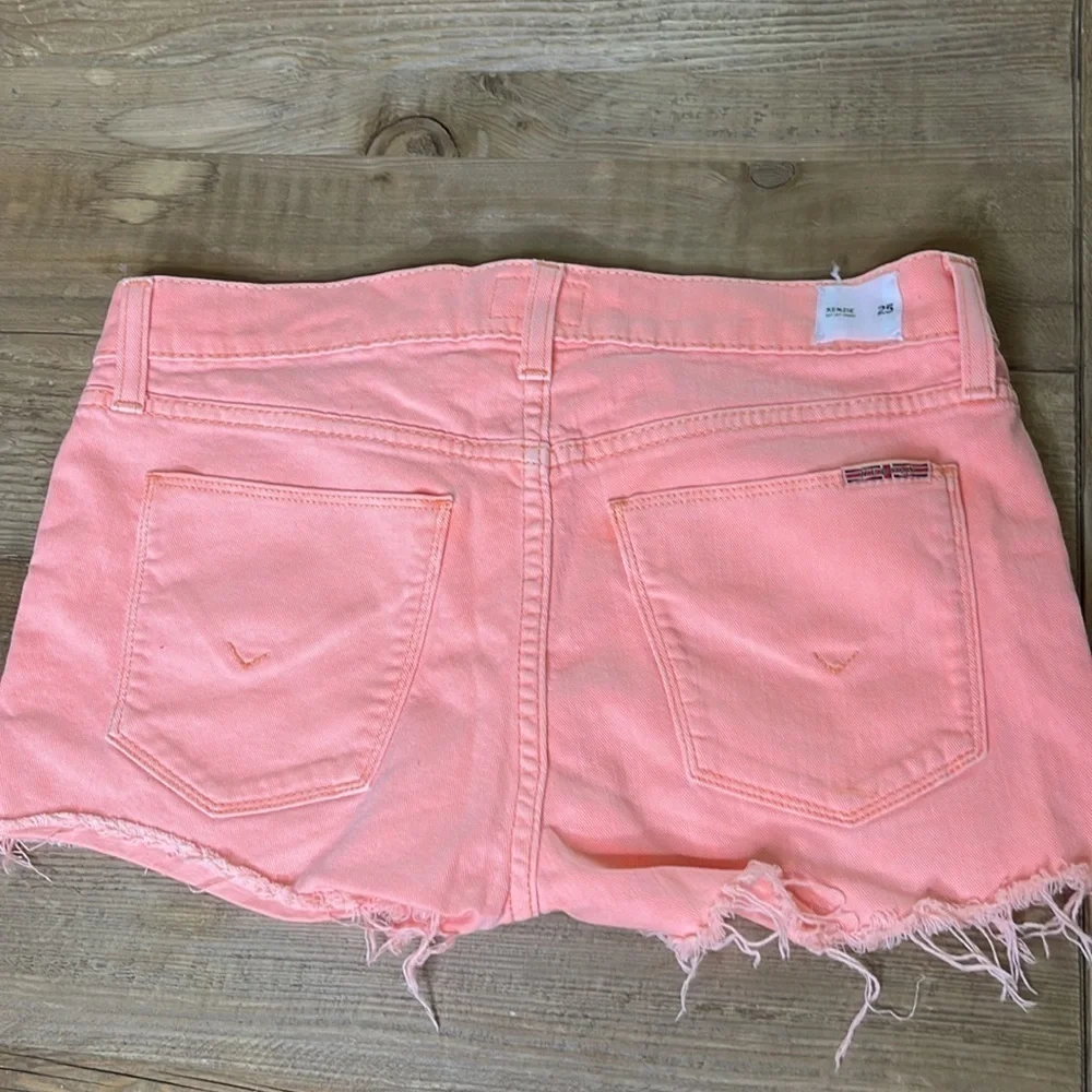 Hudson Jeans neon coral